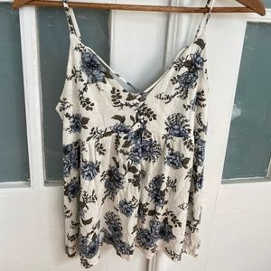 Floral American Eagle Tank Top